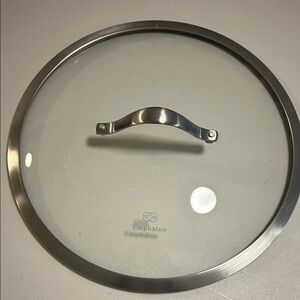 Calphalon Clear Glass Lid with Silver Rim, 13” diameter